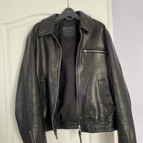 AllSaints Leather Jacket - Picture 2 of 4